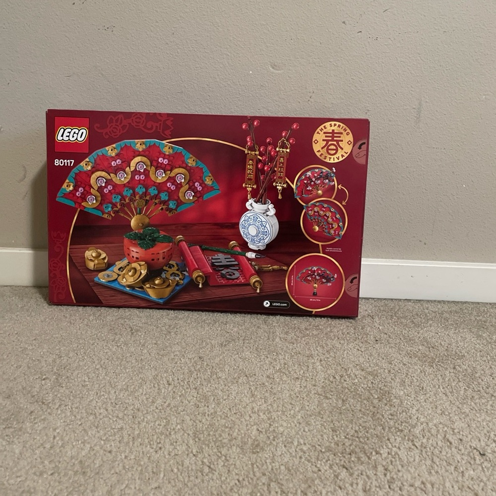 Vibrant Red and Blue Building Blocks Set for Creative Play